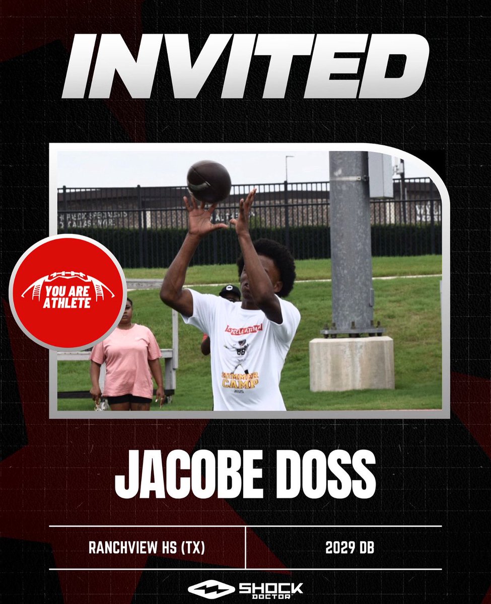 Blessed to receive a camp invite from <a href="/youareathlete/">You Are Athlete</a> 🔥🔥#agtg