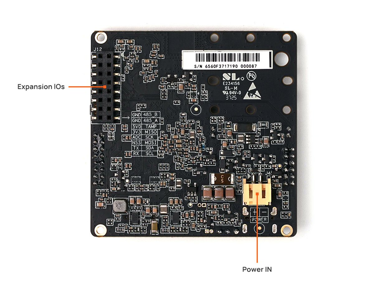 cnxsoft's tweet photo. Ultra-low-power @ST_World STM32N6 Edge AI camera with a 4MP sensor.
https://t.co/hvLD2AAjxP

@CamThinkAI NeoEyes NE301 also features 64MB PSRAM, 128MB hyperflash, WiFi 6 and Bluetooth 5.4 wireless connectivity, optional support for a 4G LTE module (global or US), audio wafers, USB-C and UART debug, a 16-pin GPIO header, and support for either USB, battery, or PoE power.

A web interface is used to configure the camera and run various models. Target applications include Smart Cities (parking occupancy detection, smart advertising), Smart Agriculture (crop growth and livestock monitoring), Smart Factory (e.g., safety gear inspection like helmet detection), and more.
