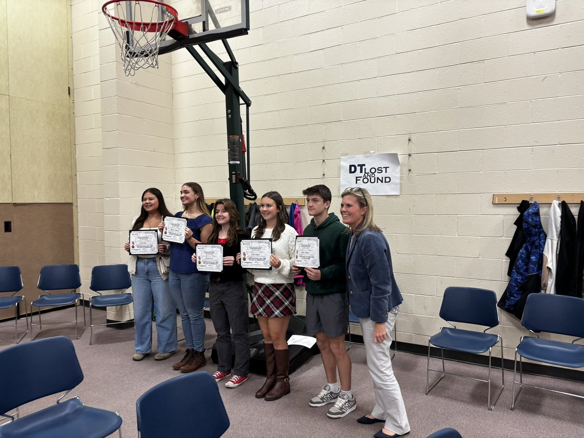 CryBryant's tweet photo. Busy week of academic accolades for our girl! Recognized at the BOE mtg Monday for her College Board National Recognition awards to National Honor Society Induction tonight. https://t.co/1a2lM3DIvN