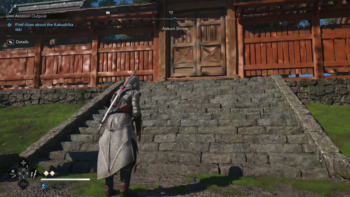 Naoe is so fast that she outruns Texture Streaming 
#AssassinsCreedShadows