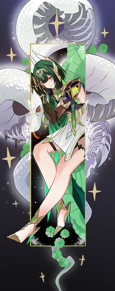 girls881520's tweet image. 🐍 #genshinimpact #nefer