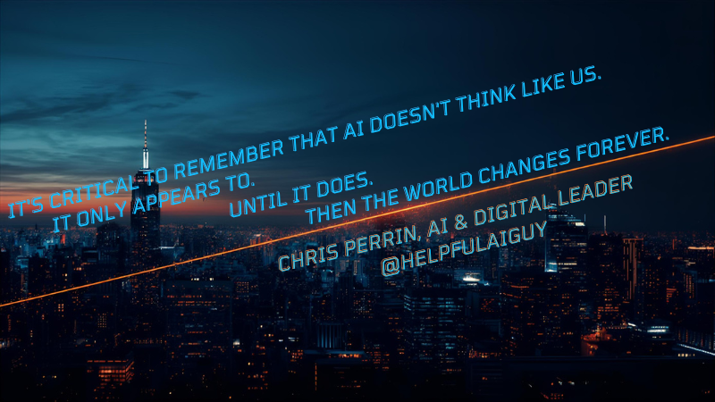 HelpfulAIGuy's tweet image. Not sure if I am looking forward to #AGI or not.

#HumansAndAI #AI