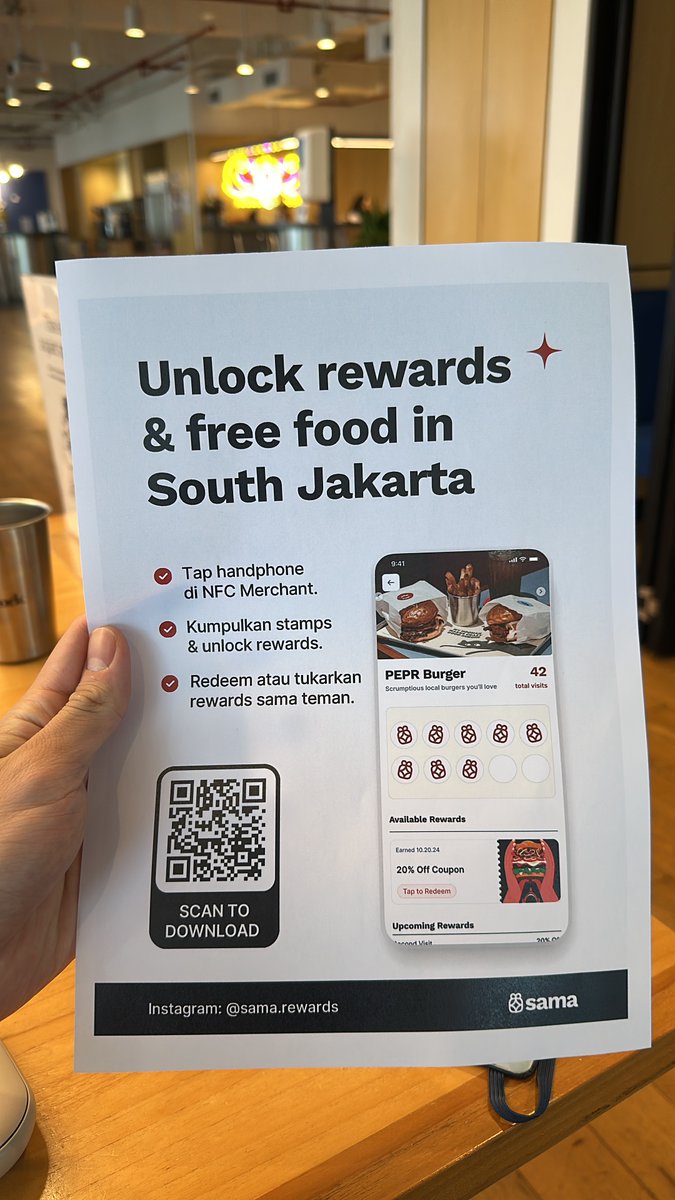 itsTimWijaya's tweet image. Gua sempet bikin app buat tuker2an voucher.

Konsepnya unik — tiap hari user dapet free reward dari resto/café.
Bisa langsung dipakai, atau dituker sama orang lain lewat social feed.

Udah partner sama 15 merchant di Jaksel.

Namun, aplikasi ini gagal total.