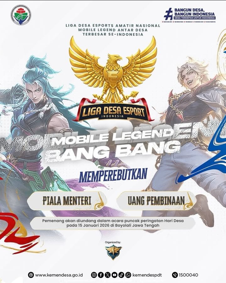 Juliansyah0770's tweet photo. Liga sepak bola desa memperebutkan piala Menteri Desa akan segera bergulir, siapkan tim sepak bola desa anda untuk mendaftar biar jadi juara.
#LigaSepakBolaDesa
#PialaMenteriDesa
#LahirTalentaSepakBolaDesa
#TPPProvAceh
#TPPAcehUtara
@prabowo
@YandriSusanto
@ArizaPatria https://t.co/Cls45kqTAc