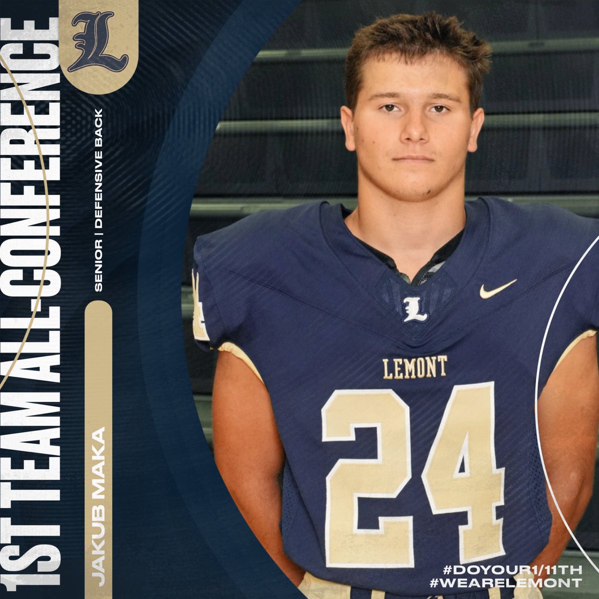 Congrats to the following athletes for being selected to the 2025 South Surburban Blue All-Conference Football Team:
- Jackson Dybcio, Senior, ILB
- Corey Laga, Junior, OL
- Aiden Rudman, Senior, RB
- Jakub Maka, Senior, DB
- Andrew Tyszkiewicz, Soph, DL
- Matt Ciesla, Senior, WR