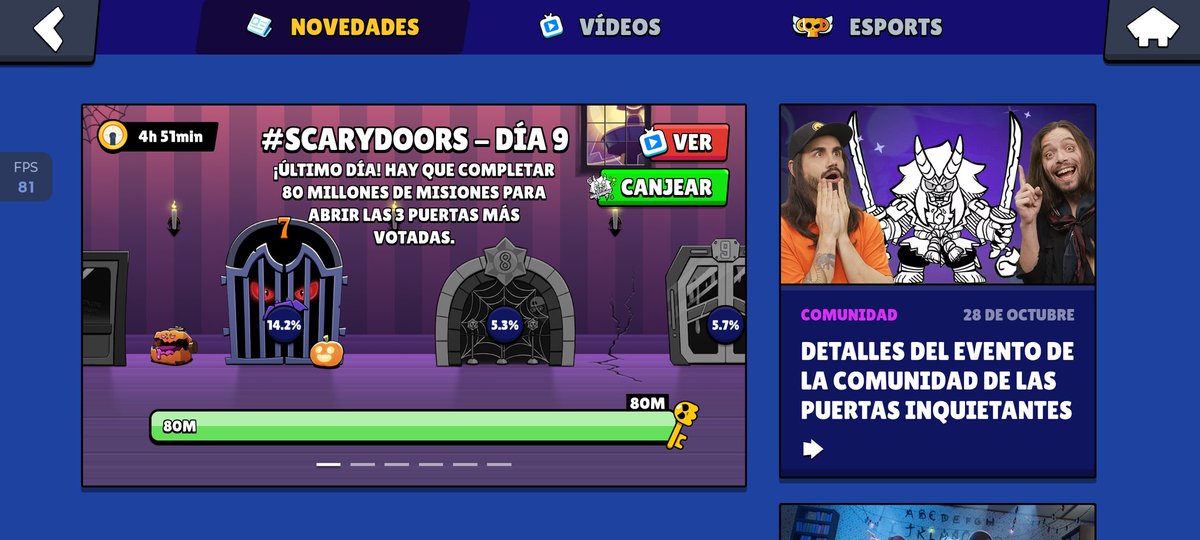 Día 9: #scarydoors #BrawlStars