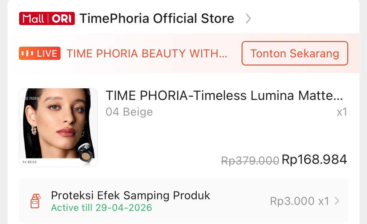 dsberesinlemari's tweet photo. Guys ada yang tertarik? bisa cod oren🍊
1. Time Phoria Cushion Shade 04, cuma 1x pakai &amp; kacanya pun masih segel. alasan jual salah shade, only Rp 125.000 (bisa nego)
2. Focallure 5 in 1 Concealer, dari 5 palette yang sering dipakai cuma 1 sisanya ga perna dipakai, only Rp 40.000 https://t.co/sJV4HGtMtK