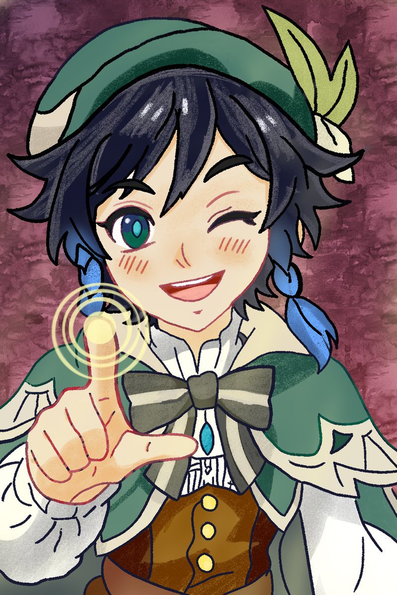 Red_trainer_Art's tweet photo. (Reuploaded)
Venti's Note: Do,Re,Mi....Tap!
#venti 
#GenshinImpact 
#fanart https://t.co/CJVLTX2zGR