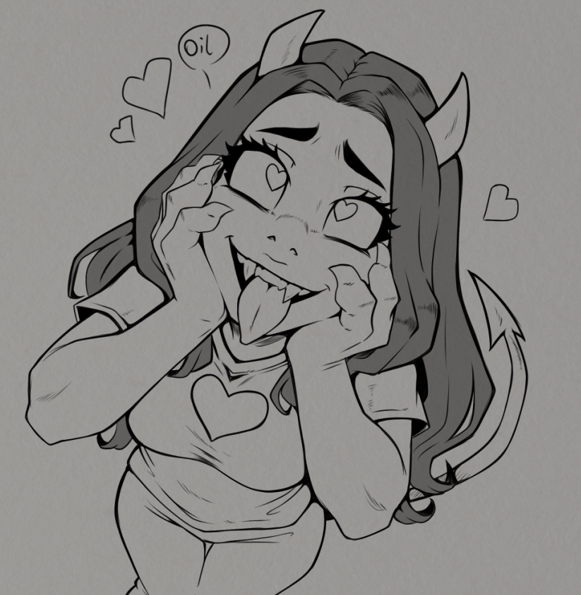 Commission of Zazie from Arzette The Jewel of Faramore.
She loves Oil apparently.