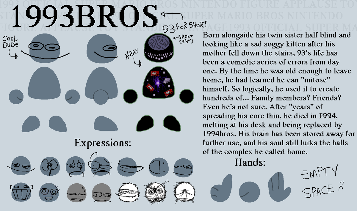 RT @1993Bros: Finally finished a ref sheet for my sona oc dude. Good ol ...