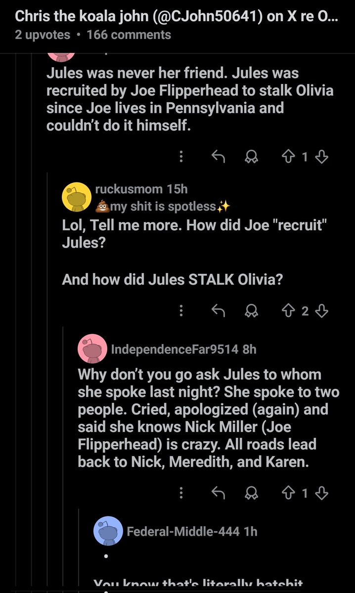 Hmmm why did you delete this, friend of Olivia? (Alexis perhaps?)