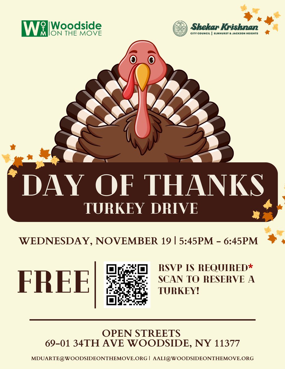 WoodsideMoves's tweet photo. Spread the word and join us this holiday season!
RSVP for a turkey: https://t.co/nxE9rbYtTw https://t.co/hlhyaN156Z