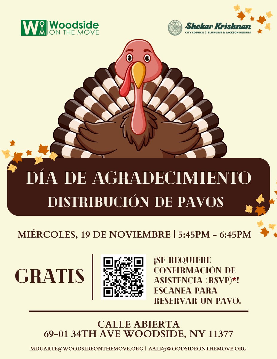WoodsideMoves's tweet photo. Spread the word and join us this holiday season!
RSVP for a turkey: https://t.co/nxE9rbYtTw https://t.co/hlhyaN156Z