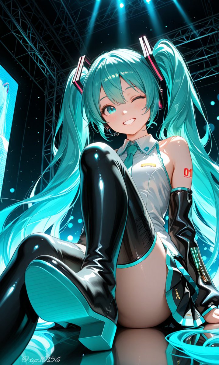 ♪939/1000
初音ミク×光輝け！

🟡11/6 年内残日数"56"日🟣

#初音ミク
#AIイラスト
#AIART