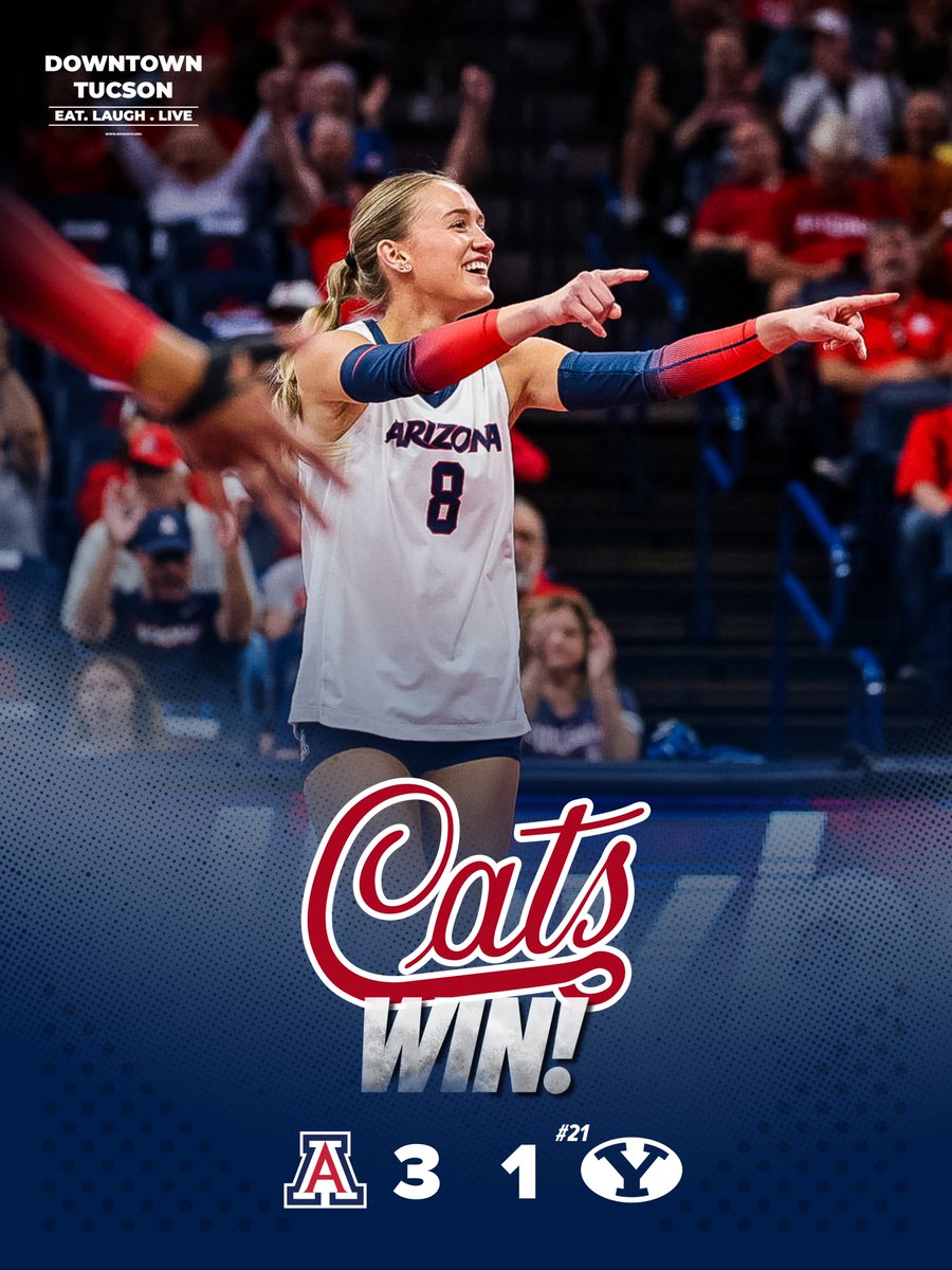 BACK-TO-BACK RANKED WINS‼️

<a href="/ArizonaVBall/">Arizona Volleyball</a> takes down #21 BYU in McKale!