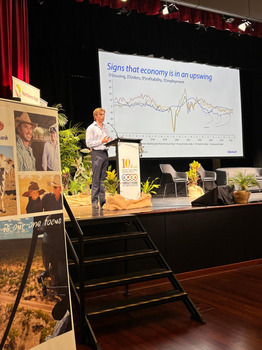 RabobankAU's tweet image. Our team was proud to support the 2025 KPCA Northern Resilience Conference in Broome, connecting with producers from across the Kimberley, Pilbara &amp;amp; Gascoyne, and celebrating 10 years of innovation in the northern beef industry!