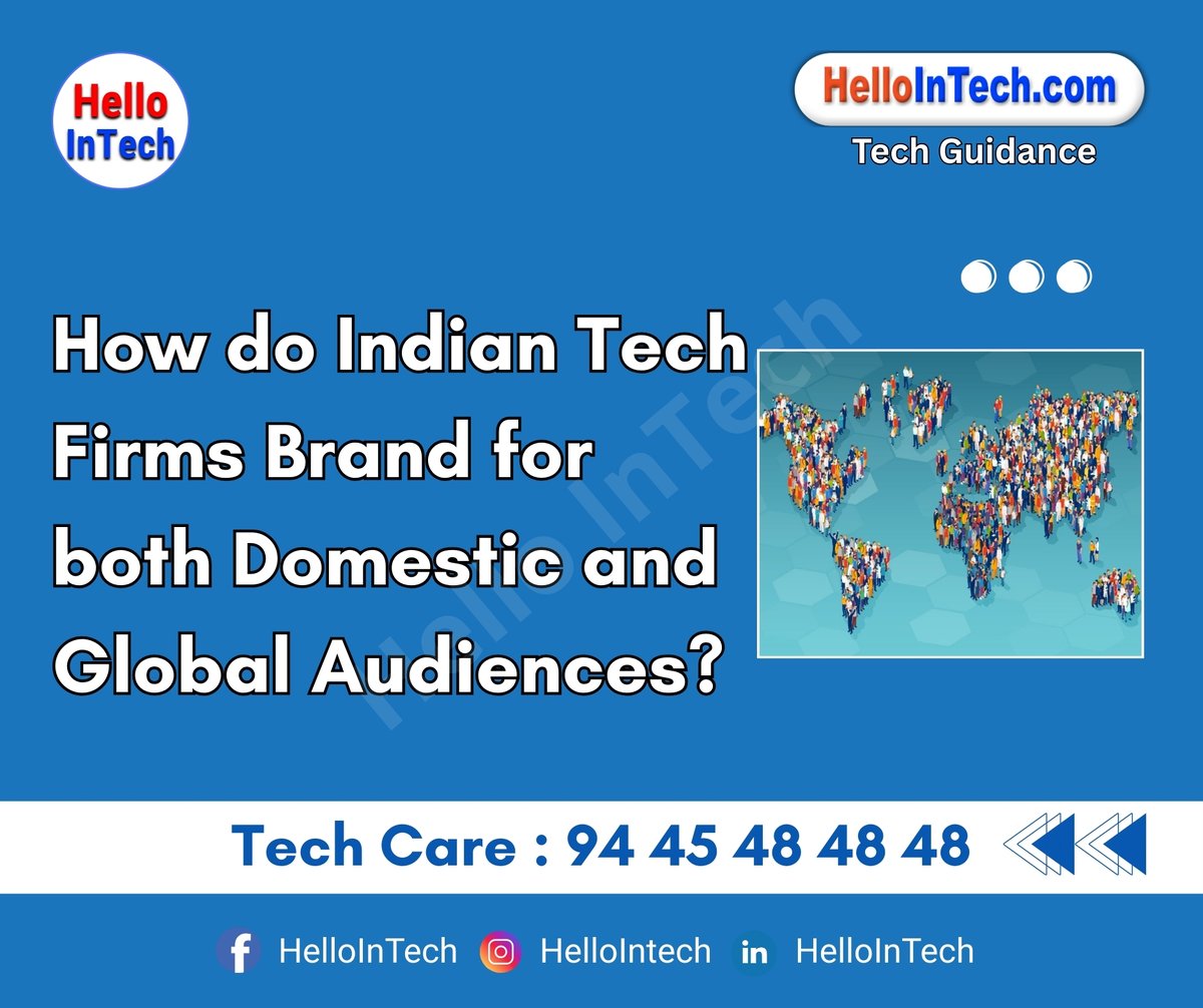 HelloIntec13514's tweet image. How do Indian tech firms brand for both domestic and global audiences?

If you would like more information, please visit the page.
hellointech.com/how-do-indian-…

#indiantech #globalbranding #domesticmarket #techinnovation #brandstrategy #digitaltransformation #marketexpansion