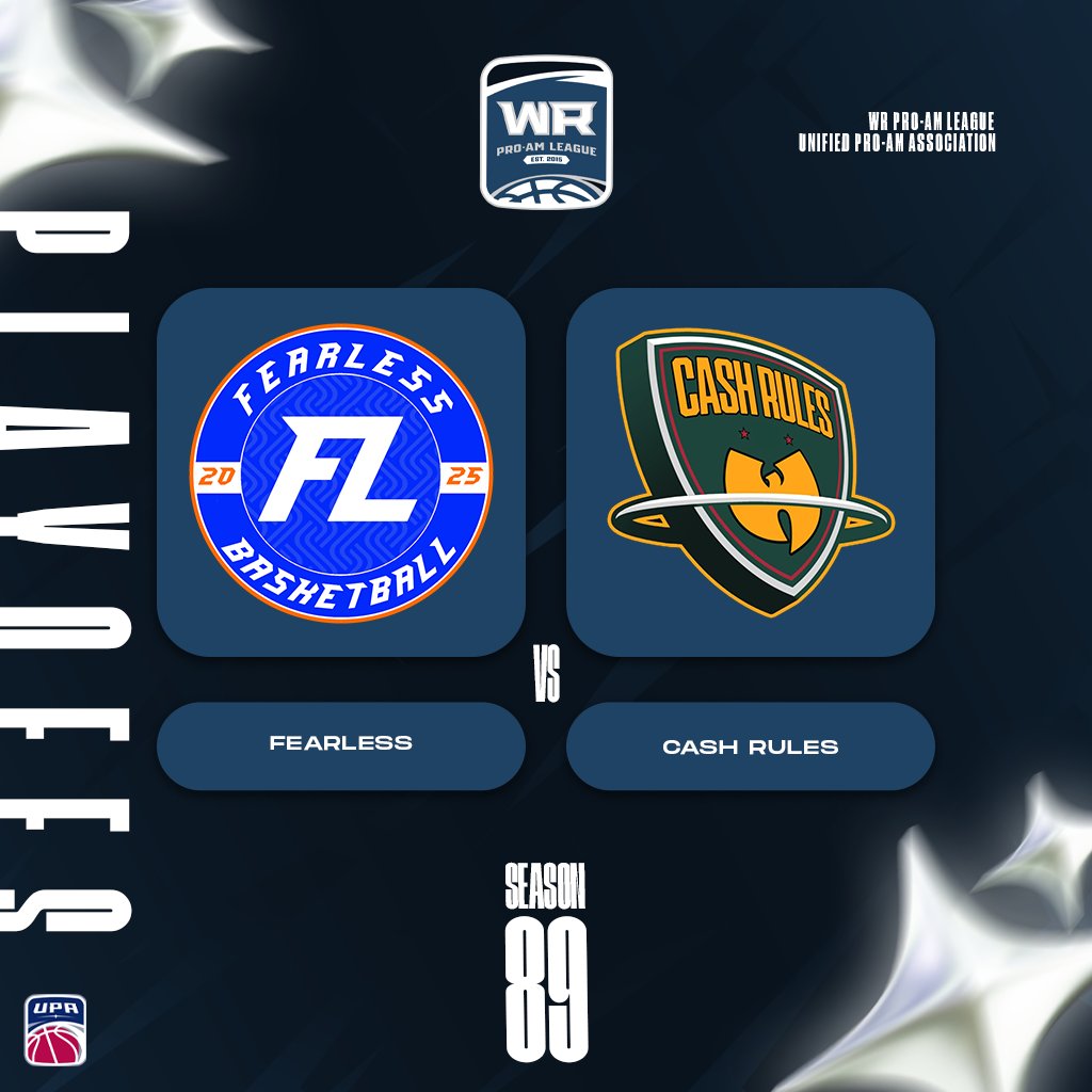 WRProAmLeague's tweet image. 🏆WR 89 PLAYOFFS🏆

You want more you say? We got you!

Blackout 🆚 @LiquidProAm 

Bully Ball 🆚 @KissMyTimbs 

Fearless 🆚 @CashRules2k 

⏰: 11ET Tip-offs

Round 2 Action continues TONIGHT!

TUNE IN👀!