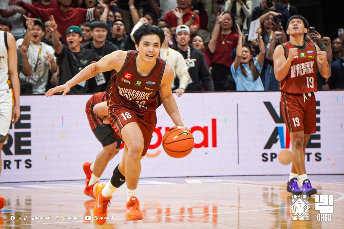 𝐄𝐕𝐄𝐍 𝐟𝐞𝐞𝐥𝐬 𝐛𝐞𝐭𝐭𝐞𝐫

The Fighting Maroons avenged their opening game heartbreak as they escaped UST's claws this time around, 89-88, to poke the eye of the Tigers with their 7th win this #UAAPSeason88 ☝️

📸: EJ Cruz and Ianne Tan
✍️: Louise Pili