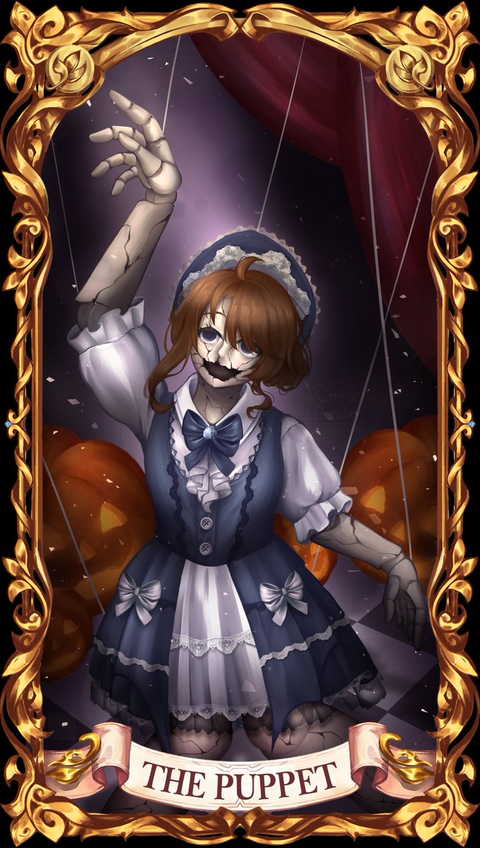 KatfeePanda's tweet image. Katfee as broken puppet🎃

#Halloween2025 #PUPPET #Halloween