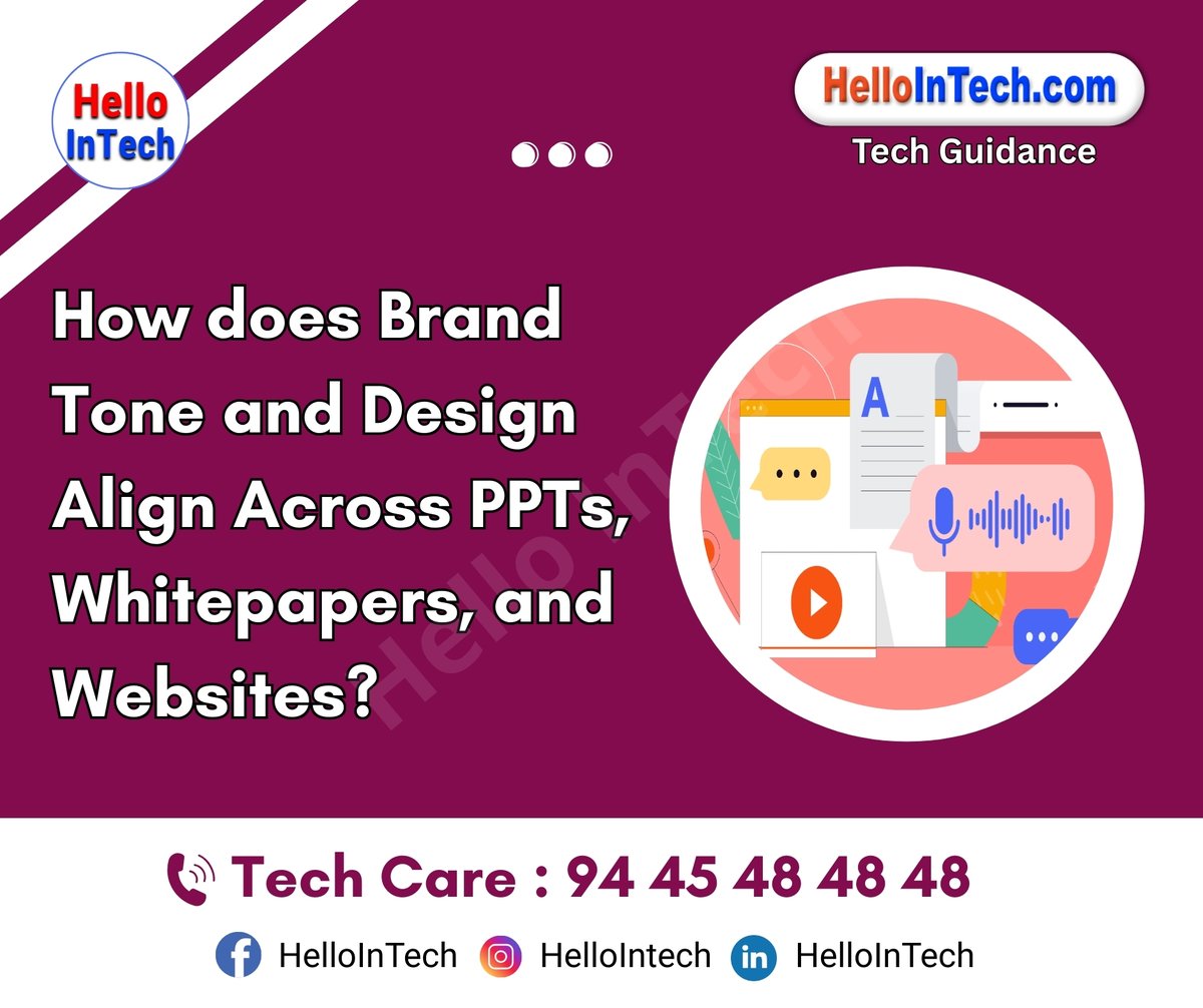 HelloIntec13514's tweet image. How does brand tone and design align across PPTs, whitepapers, and websites?

If you would like more information, please visit the page.
hellointech.com/how-does-brand…

#brandconsistency #designalignment #toneofvoice #visualidentity #contentstrategy #marketingessentials #pptdesign