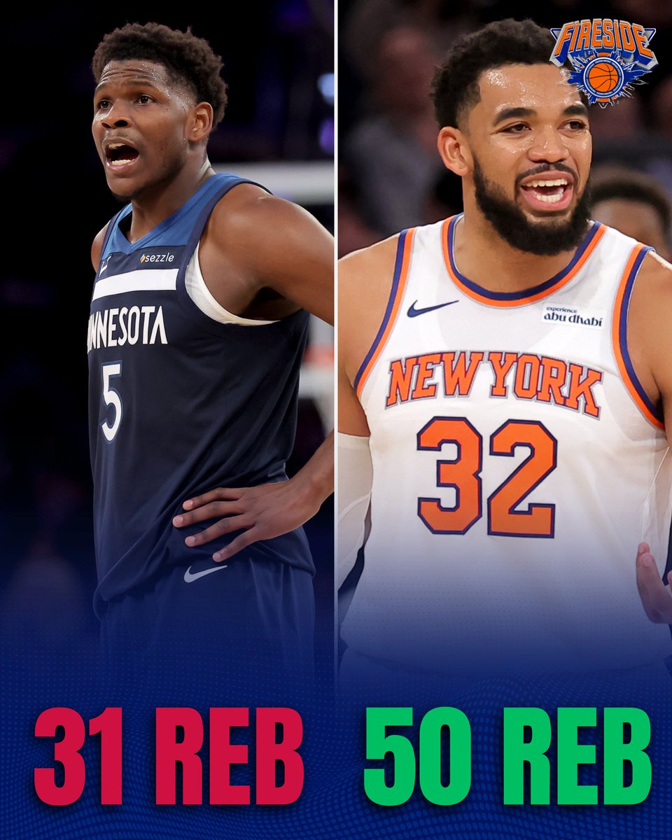 FiresideKnicks's tweet image. The Knicks DOMINATED the rebound battle tonight 🔥