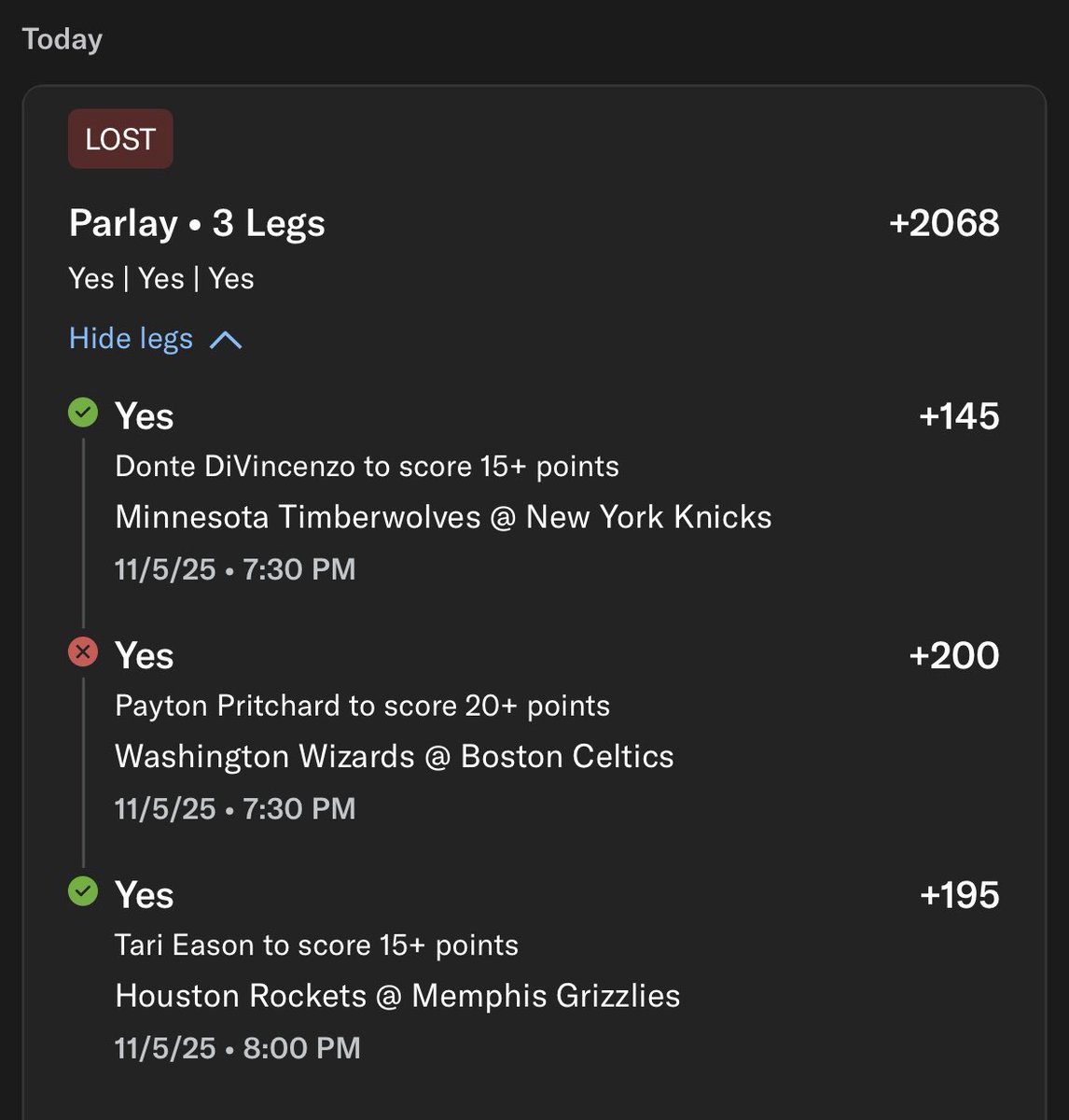 😔 Pritchard scores 18

We fall 2 points short