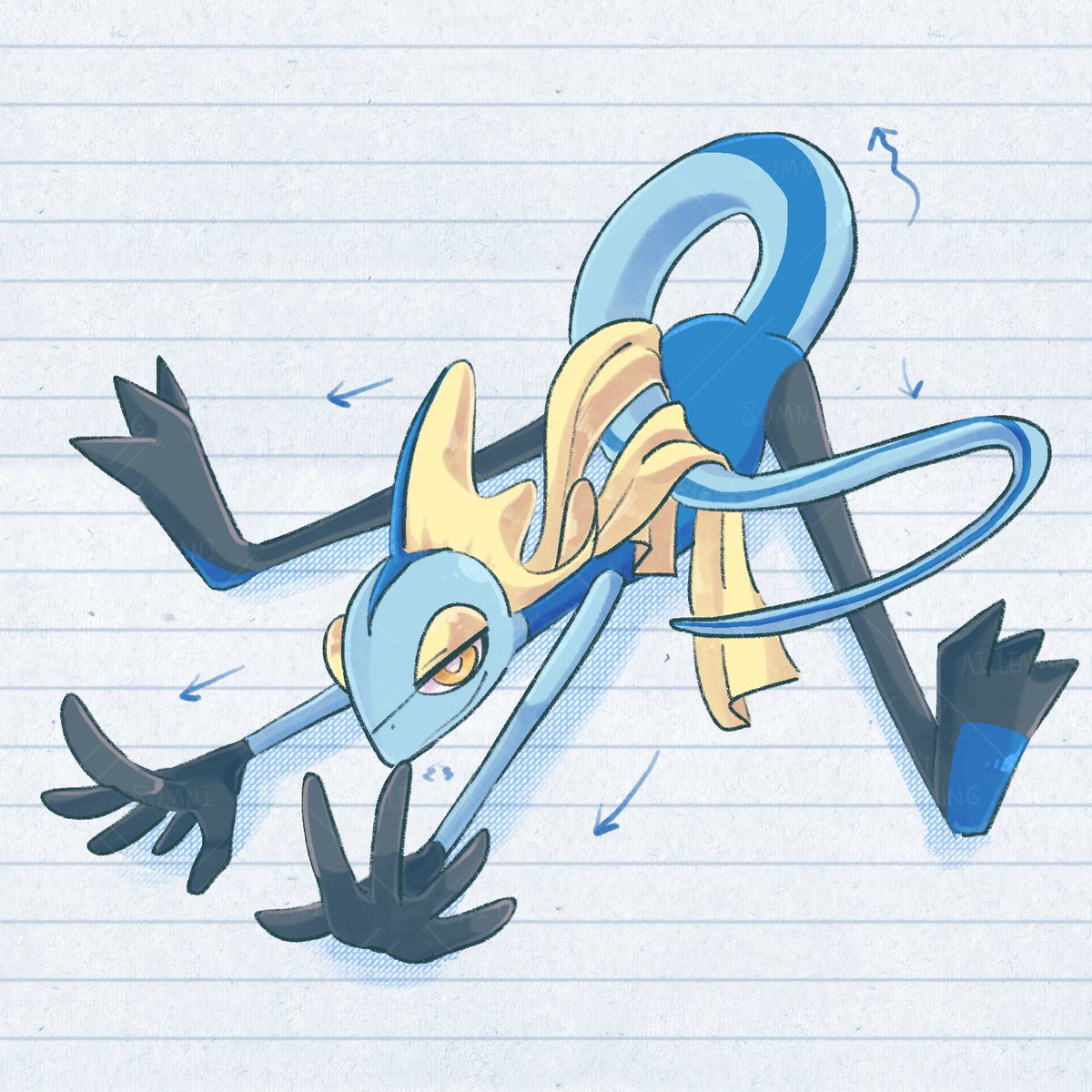 poke_sum818's tweet image. 🦎🙌인텔리레온 쭉쭉
インテレオン ストレッチ