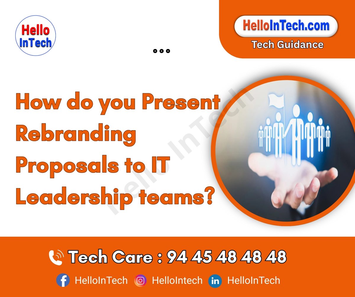 HelloIntec13514's tweet image. How do you present rebranding proposals to IT leadership teams?

If you would like more information, please visit the page.
hellointech.com/how-do-you-pre…

#rebrandingstrategy #itleadership #businesstransformation #brandproposal #techinnovation #leadershipcommunication