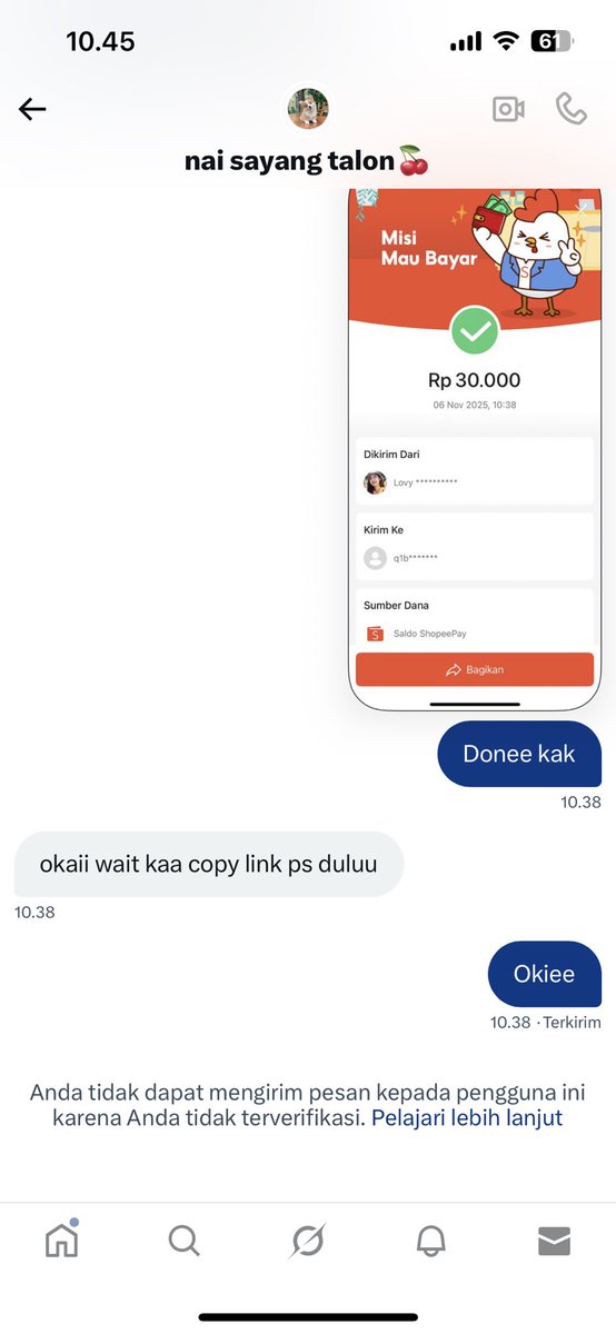 ocilside's tweet image. Help rt 

Hati-hati yg lagi cari tumbal secret fish it! Hati hati sama orang ini ya. Intinya dia nipu, thanks. Mohon bantu RNB akunnya @squiwreel nomor dana / spay dia 085184743329 . Makan aja noh duit haram, nggak berkah selamanya 🖕🏼

#zonauang #roblox #fishit