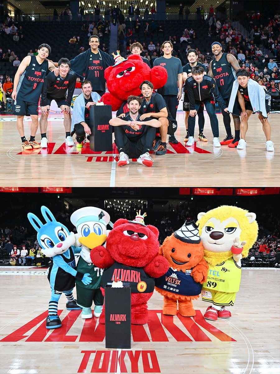 📸 Nov. 5, 2025 🎂😊
みんなにお祝いしてもらってよかったね ルーク🐻

#アルバルク東京 #ルーク 
#ルークのバースデーイブナイト