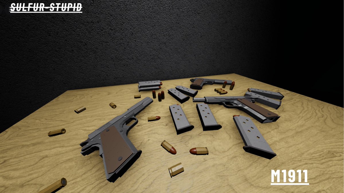 _FembySulfur's tweet photo. Second gun on the list
M 1911 also made using Btools
#btools #ROBLOX #RobloxDev https://t.co/ElmDllObGJ