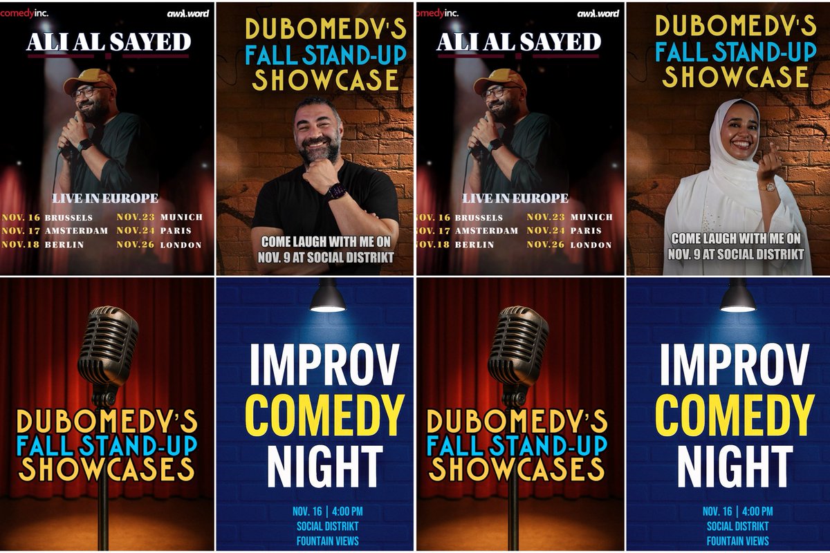 Come laugh with us! 😊✌🏽
Full schedule -> linktr.ee/dubomedy #comedy
