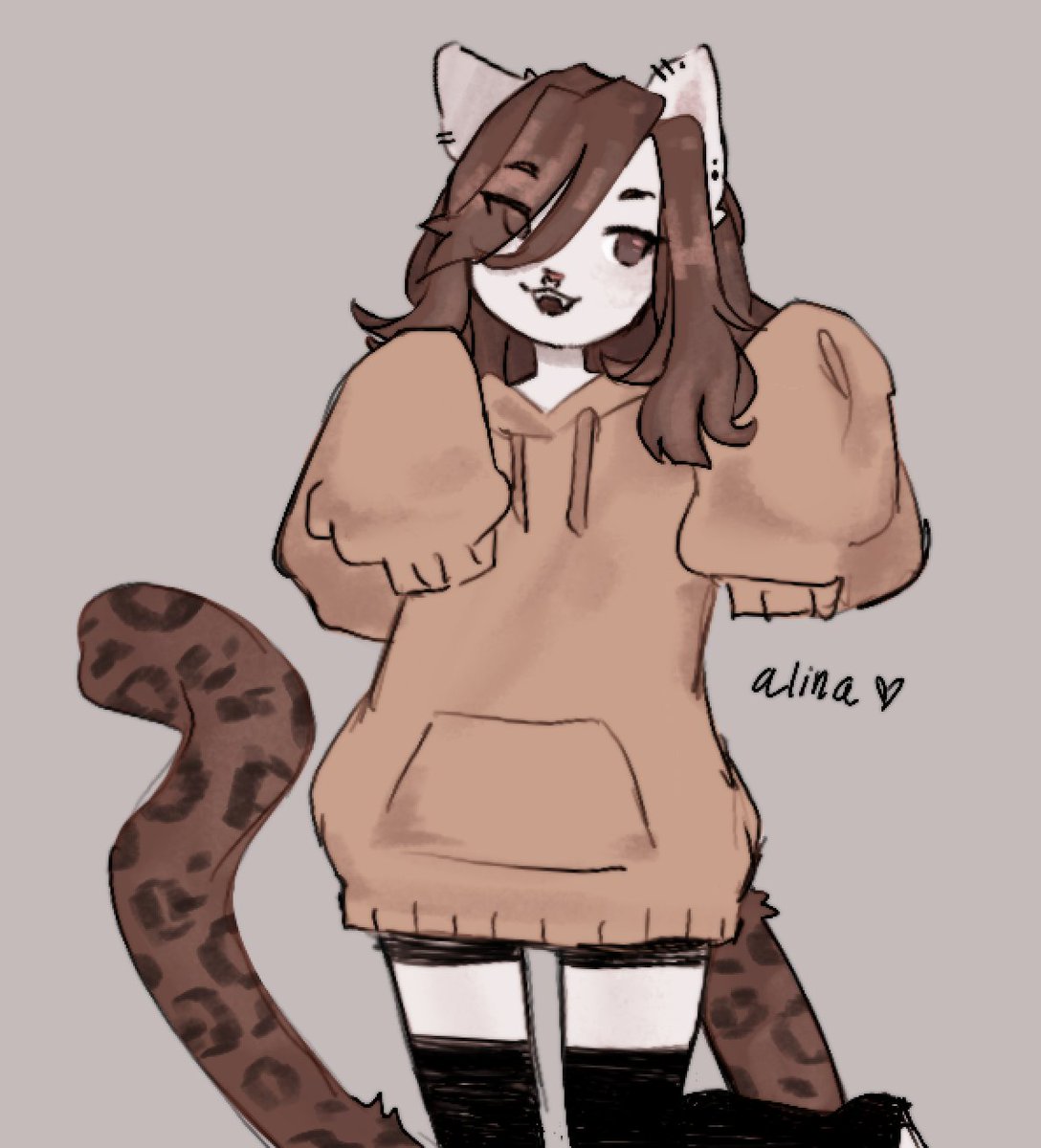 plushcope's tweet image. doodled my 12yo sisters oc :)