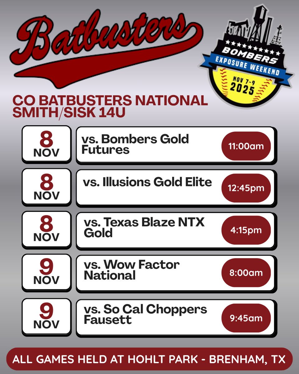 BraydenDailey31's tweet image. Excited to play with my new team at the Bombers Showcase this weekend! Bonus: getting to watch an @AggieSoftball scrimmage on Friday and tour their campus
@Trisha_Ford @jeffharger @RussHeffley @CoachELeyba @HalleHarger