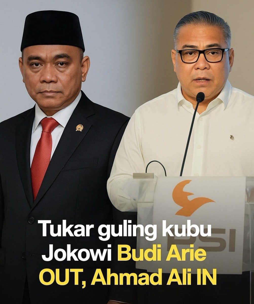 Enakan PSI dong dapat Ahmad Ali, bisa ngamankan PSI ke Senayan, lah Budi Arie cuman ngamankan dirinya sendiri 🫢🫢😊