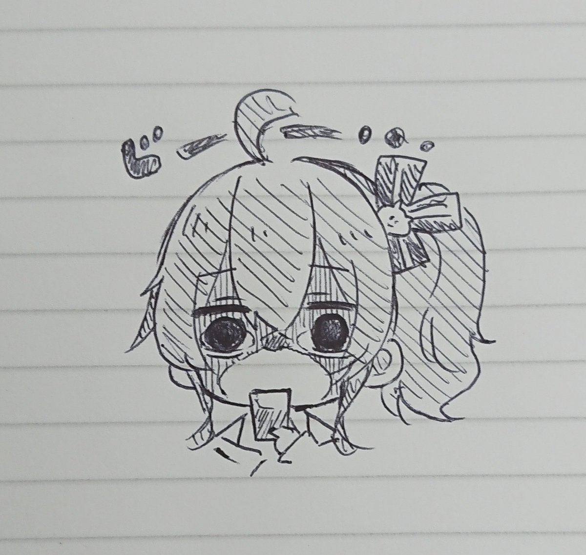 休憩中落書き～「監視まちゅ」置いときます✨ 