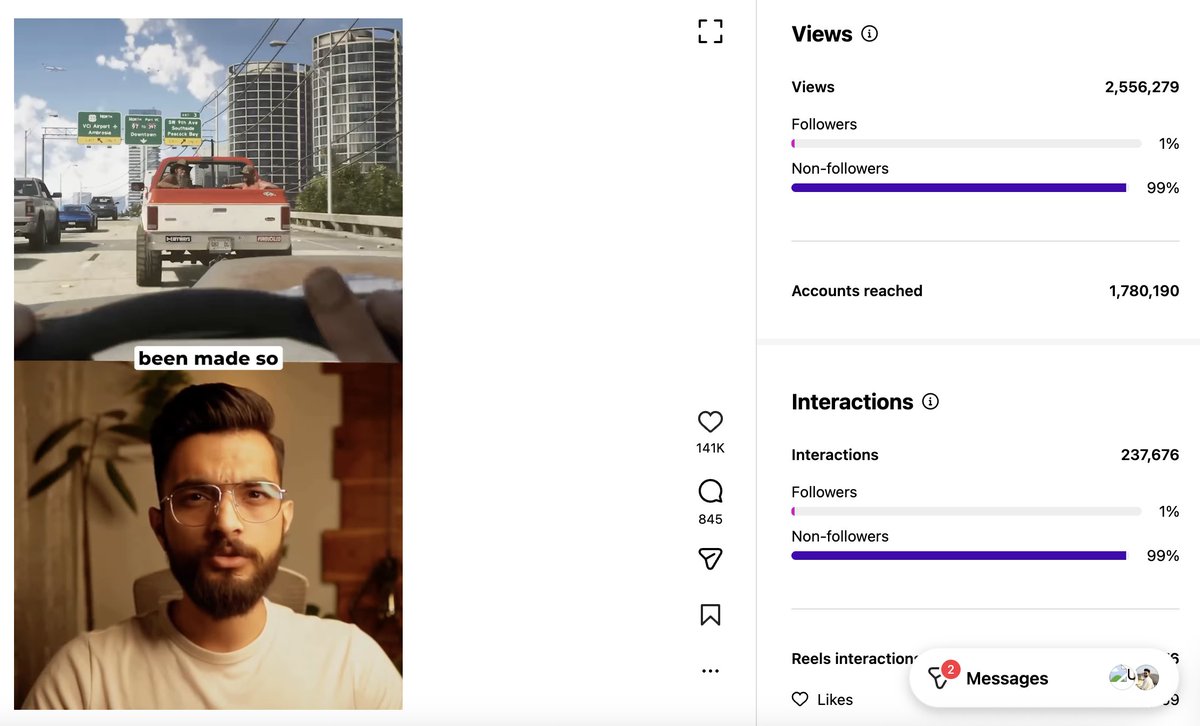 Another W,

Reel created using Genasis.pro crossed 2.5 M views.
You just cant loose with this thing!