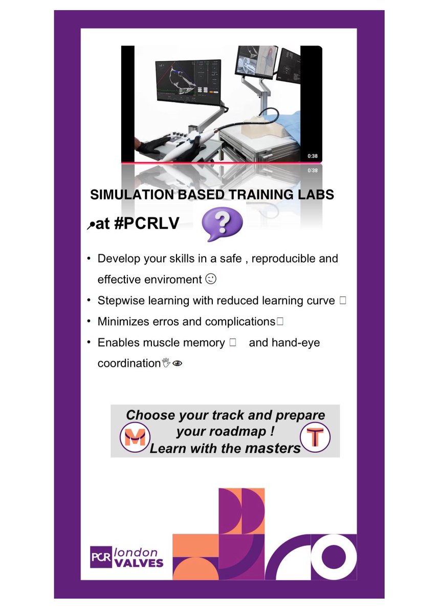 A must do training during #PCRLV
Train with the best! Choose your track wether mitral , tricuspid, aortic or LAA. Don’t miss the opportunity! <a href="/PCRonline/">PCRonline 🫀</a> <a href="/TagliariPaula/">Ana Paula Tagliari</a> <a href="/PamelaGatto/">Pamela Gatto</a> <a href="/BenekiEirini/">Eirini Beneki</a> <a href="/CurioJonathan/">Jonathan Curio</a> @MiChen_  <a href="/jcecharte/">Julio Echarte</a> <a href="/DrGarot/">Dr Philippe Garot</a> <a href="/m_taramasso/">Maurizio taramasso</a> <a href="/drtsakamoto/">Tomohiro SAKAMOTO, MD, PhD</a>