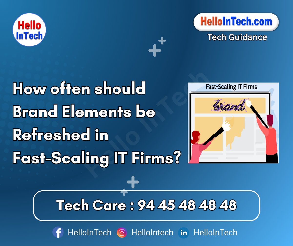 HelloIntec13514's tweet image. How often should brand elements be refreshed in fast-scaling IT firms?

If you would like more information, please visit the page.
hellointech.com/how-often-shou…

#brandrefresh #itbranding #fastscaling #marketingstrategy #brandidentity #techtrends #businessgrowth