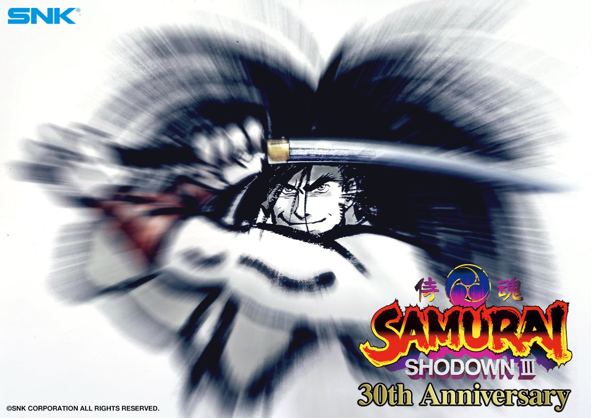 [#Anniversary]
On this day, November 15, Samurai Shodown III: Blades of Blood (released in 1995) celebrates its 30th anniversary! ⚔️⚡

We sincerely thank you for your continued support over the years‼️

💭Share your memories or stories from back then with us!