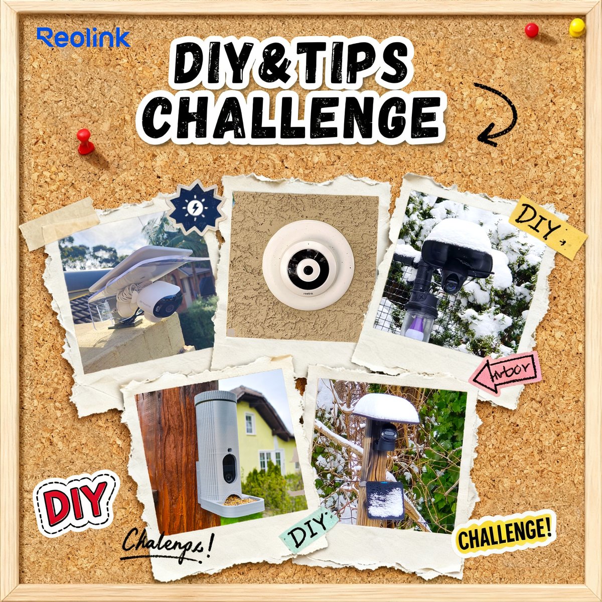 ReolinkTech's tweet image. 🛠️𝑹𝒆𝒐𝒍𝒊𝒏𝒌 𝑫𝑰𝒀&amp;amp;𝑻𝒊𝒑𝒔 𝑪𝒉𝒂𝒍𝒍𝒆𝒏𝒈𝒆
Hey DIYers! The #Reolink DIY&amp;amp;Tips Challenge is live. Share your camera hacks, setup tips, and creative project ideas using Reolink gear. From cable-free setups to motion-triggered scenes, we want to hear what works for you.💡✨…