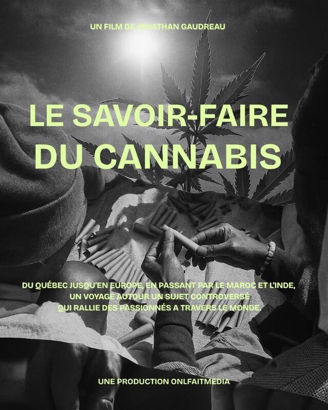 ▶︎作品紹介

🎞️ Craftmanship of Cannabis

監督の旅路（ケベック〜欧州〜インド〜モロッコ）を通じて世界各地の大麻文化と職人の技を記録。数千年にわたる植物の歴史と、それを取り巻く多様な文化的実践を照射する。（監督：Jonathan Gaudreau）
