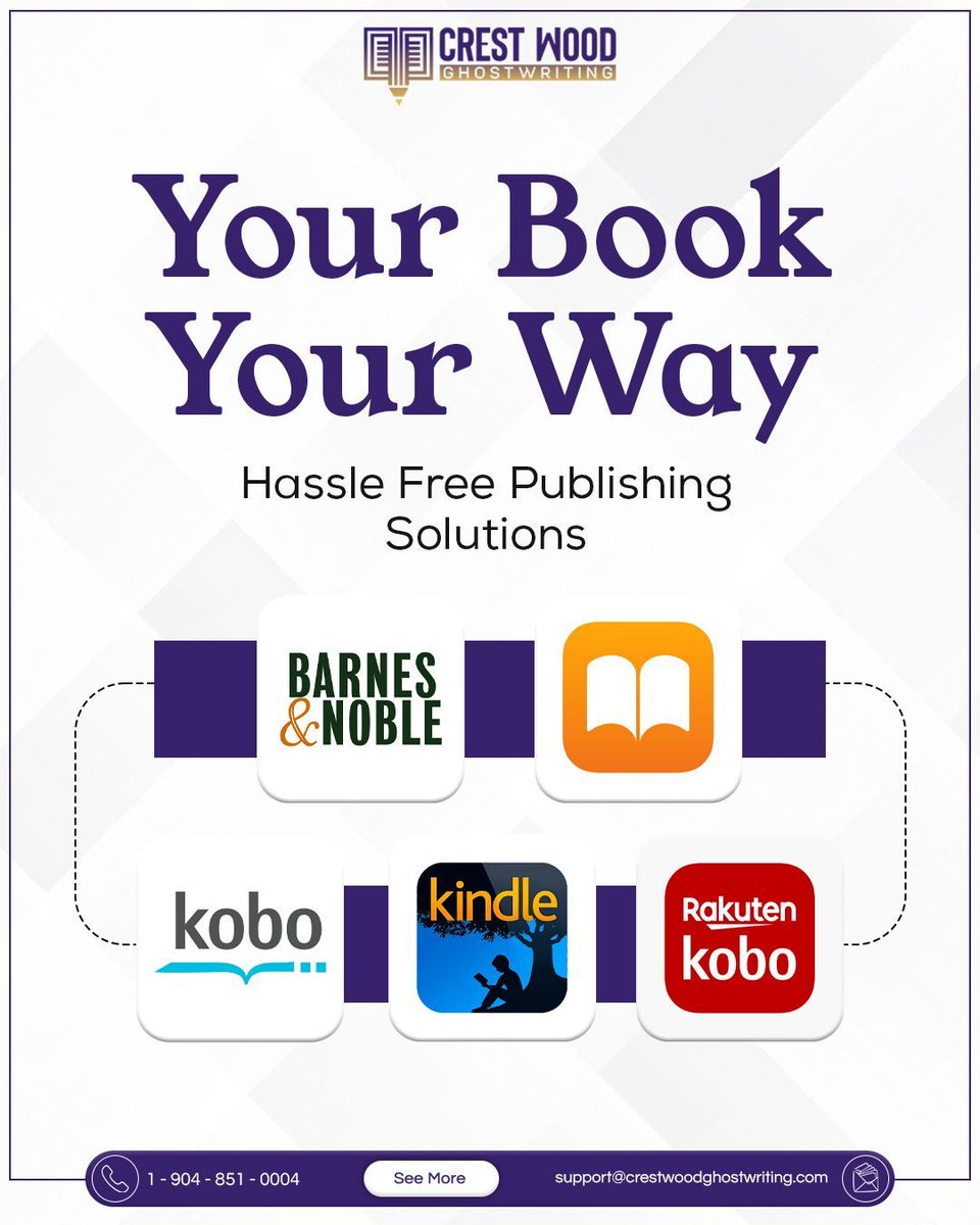 crestwoodghost's tweet image. 🖊️📚 Publishing shouldn’t be complicated. From formatting to final release, we handle every detail so you can focus on your craft. Your book, your vision—made effortless. 🌟
🌐 Start today: crestwoodghostwriting.com

#CrestWoodGhostwriting #HassleFreePublishing #PublishingSolutions