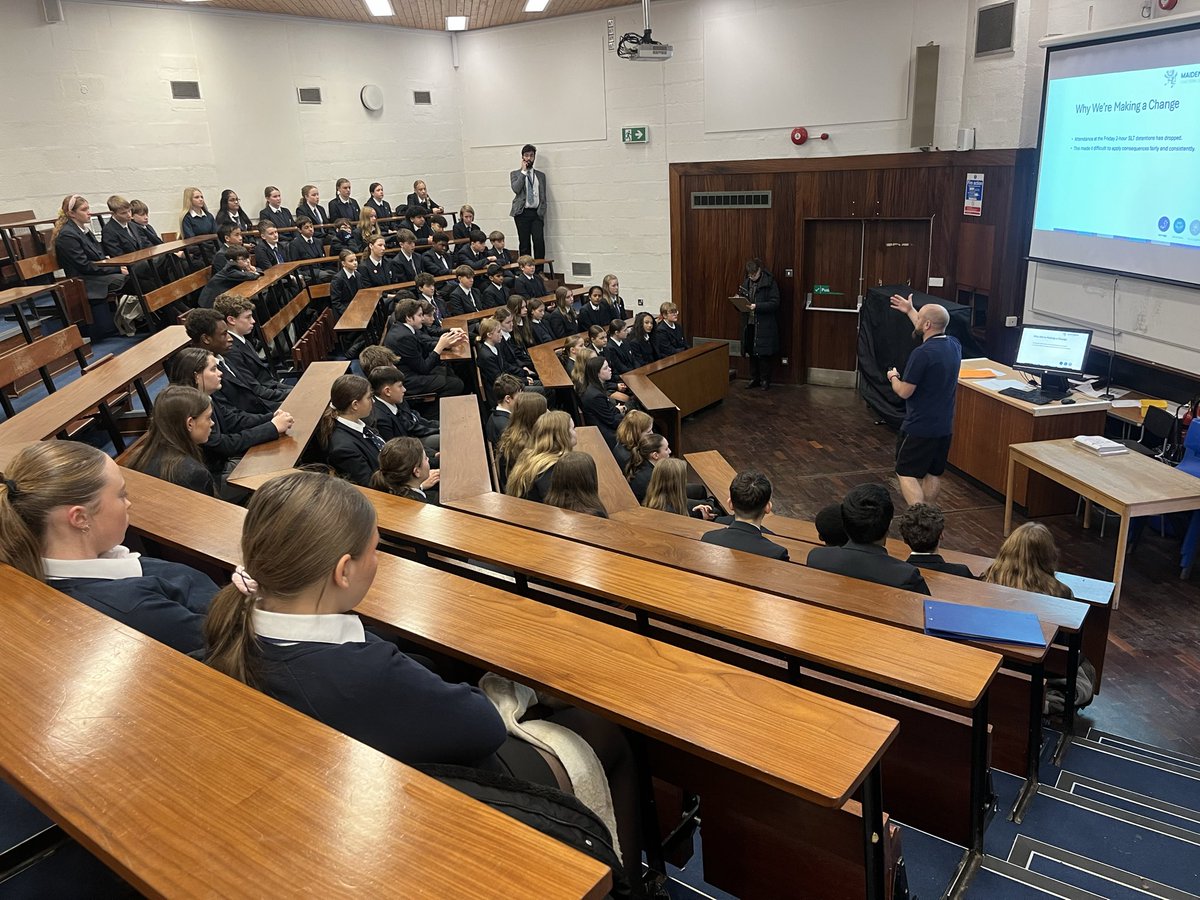 KJacksonEng's tweet image. Thank you to Mr Clark for Year 9s assembly this morning reintroducing our new behaviour outcome policy. 
@MEChilternEdge #TEAMYEAR9 #TEAMMECE