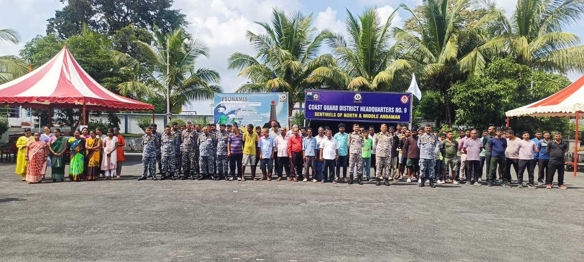 Units of the #CoastGuard component of #ANC played a pivotal role in #SLME25, jointly with the Civil Administration of #ANI, conducting comprehensive tsunami and earthquake preparedness drills. The exercise also featured an Oil Spill Response operation, reinforcing environmental