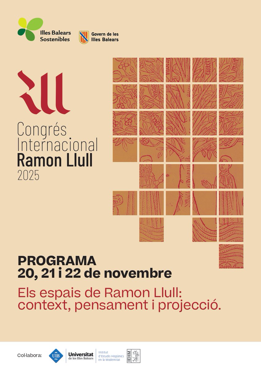 🚨Todavía estáis a tiempo de inscribiros para no perderos el Congreso que se celebrará en la Escuela de Hostelería de las Islas Baleares👇✏️congresinternacionalramonllull2025.es
📰Os recomendamos leer la noticia que comparte el profesor Ramis en la que explica la relevancia de este evento
