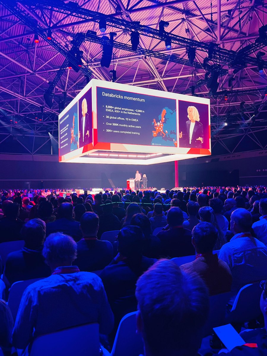 Data_AI_Summit's tweet image. The keynote at #DataAIWorldTour Amsterdam kicked off with Ari Kaplan, Eva Fors, Kevin Jonkergouw, and Kasey Uhlenhuth -  all sharing the latest and greatest on the transformative power of Agent Bricks, Lakebase and much more