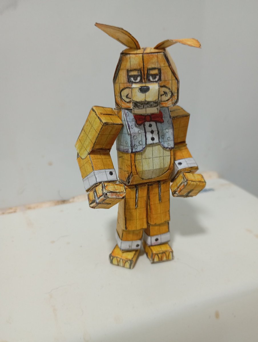crizzz_atr's tweet photo. I made this paper figure of one of my Springbonnie designs, I hope you like it.
#1983_fnaf  #FNAF #FNAF2Movie #fnaffanart #fnafau https://t.co/N04TcZ812n