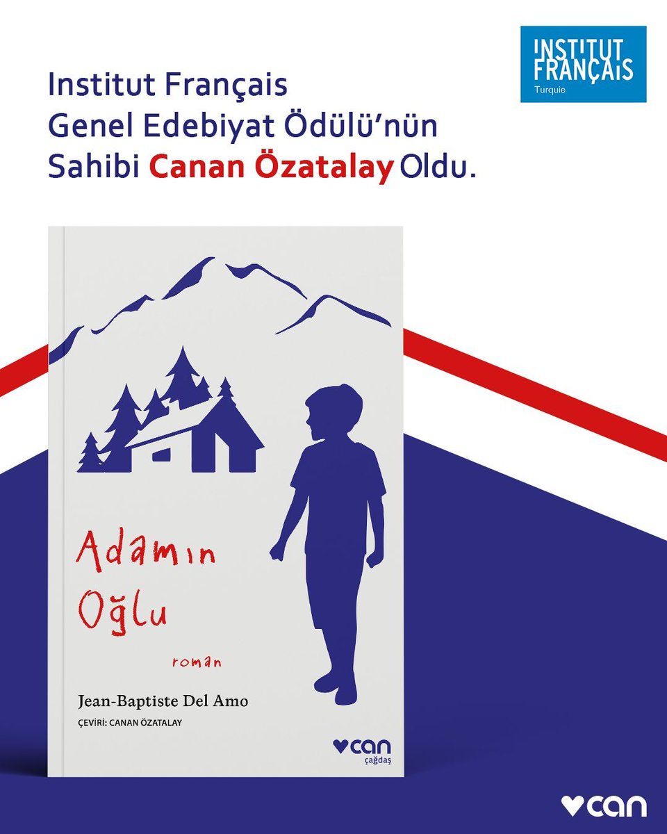 Fransız edebiyatının Türkçeye kazandırılmasını teşvik eden Institut français Çeviri Ödülleri, beşinci kez sahiplerini buldu. Genel Edebiyat Ödülü Jean-Baptiste Del Amo’nun “Adamın Oğlu” adlı romanını Türkçeye kazandıran Canan Özatalay’a verildi.
 
Canan Özatalay’ı bir kez daha